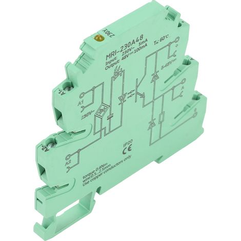 Module relais PLC de protection d'isolation de couplage ultra-mince MRI-230A48 6,2 mm (1/5)
