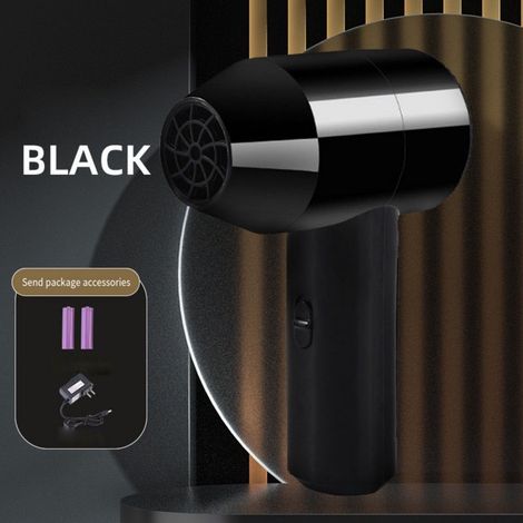 Sèche-Cheveux Sans Fil - Batterie Rechargeable USB - Faible Niveau Sonore - Léger et Portable - Répartition Uniforme de la Chaleur - 1 Pièce (1/5)