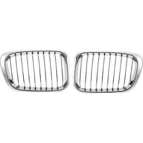 Calandre avant E46 325Ci 330Ci Série 3 2 portes 1999-2002, paire de grilles de calandre chromées, remplacement direct BMW. (1/5)