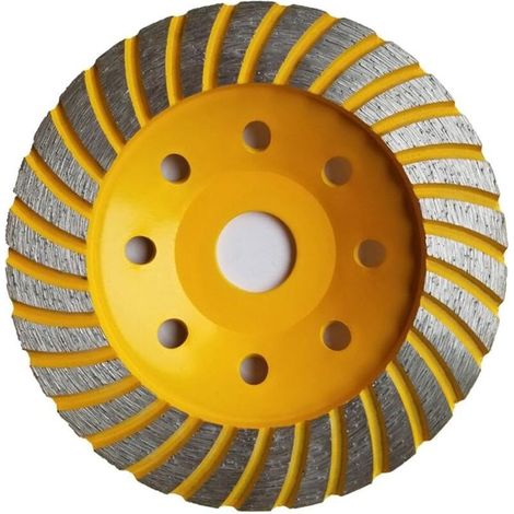 Disque Diamant à Meuler poncer le Béton 125 x 22,2 mm assiette pour meuleuse pour Béton, Granit, Pierre et Maçonnerie brique surfaçage façonnage (1/3)