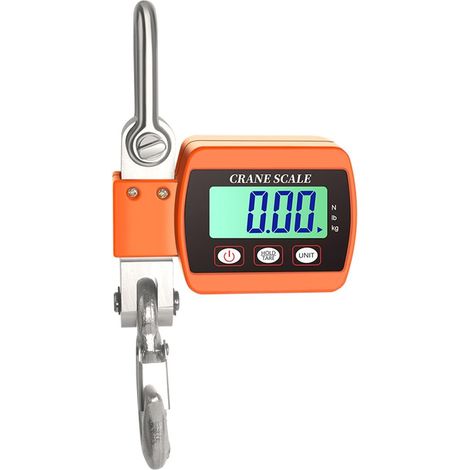 Balance à Grue numérique 500 kg 1 100 LB Balance électronique Suspendue Balance Industrielle avec capteur précis Mini Balance LCD Portable avec Crochets pour la Chasse et la Ferme