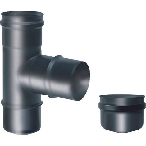 t-fitting 90° fmm - stahl 0,8 mit blindstopfen - l 220 mm "t-fitting 90° dn80 mit blindstopfen fmm