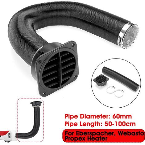 Tuyau De Chauffage À Air - Sortie D'Air Chaud 60 Mm - Compatible Avec Chauffage Diesel Webasto Et Eberspacher - Lot De 1 (1/4)