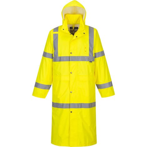 Impermeabile Invernale Hivis 122cm Colore: Giallo Taglia L - Portwest