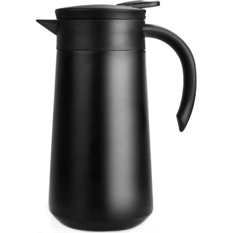 Bouteille Isotherme - 800 ml - Acier Inoxydable - Noir - Double Paroi Vide - Bureau Maison Voyage - 1 Pièce (1/5)