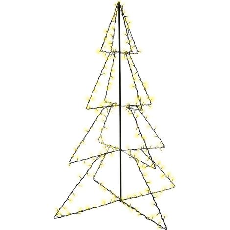 Arbre de Noël Sapin de Noël cône 240 LED d'intérieur/d'extérieur 115x150 cm (1/4)