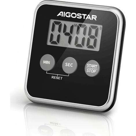 Minuteur de cuisine numérique Aigostar, chronomètre avec grand écran pour la cuisine et la pâtisserie, magnétique (1/2)