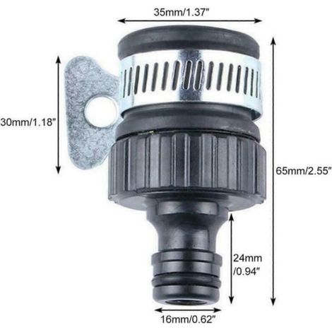 Raccord universel pour robinet, compatible avec tuyau d'arrosage, mitigeur et adaptateur pour cuisine et salle de bain. (1/5)