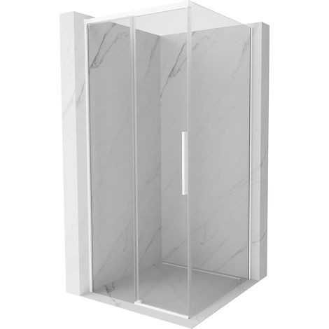 Mexen Rox cabina doccia scorrevole 120 x 120 cm, trasparente, bianca - 8C2-120-120-20-00 (1/3)
