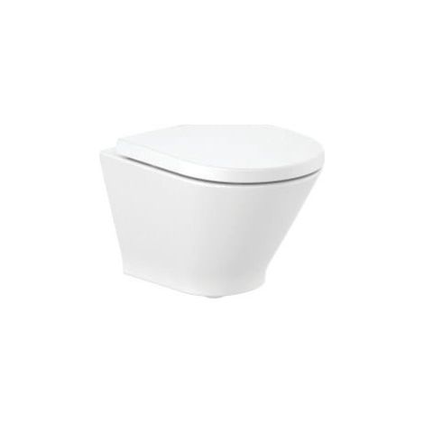 Cuvette suspendue compacte Rimless The Gap Round - Roca S.A. - Blanc (1/4)