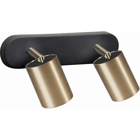 Plafoniera spot Nowodvorski Eye 2xGU10 nero ottone 8817 (1/2)