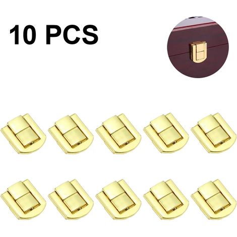 10 Pcs Edelstahl Box Haspe,Chest Lock Latch,Einstellbare Verschluss Schatullenverschluß für holztruhe Boxen, Fällen