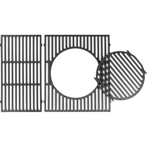 Switch Grid 66095 Gusseisen-Grillrost 48 x 67,8 cm für Weber Genesis II E-310, S-310, LX E-340/S-340, 310/335, EX315, Massiver Gusseisenrost