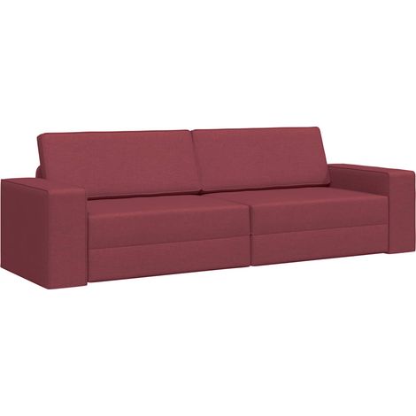 Maison Exclusive - Schlafsofa Weinrot 245 x 78 x 77 cm Stoff