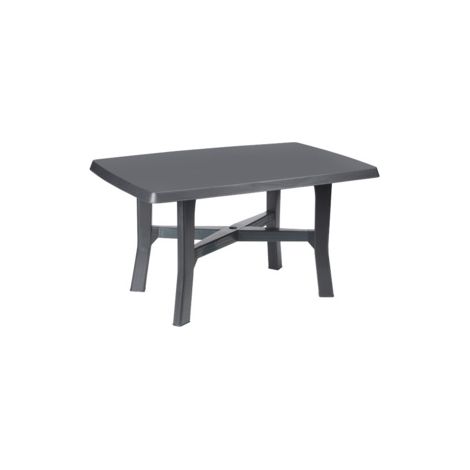 Tavolo rettangolare 138x88x72 cm rodano antracite - ipae-progarden (1/2)