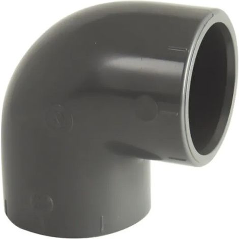 Curva a pressione in PVC 90° diametro 40 mm, femmina