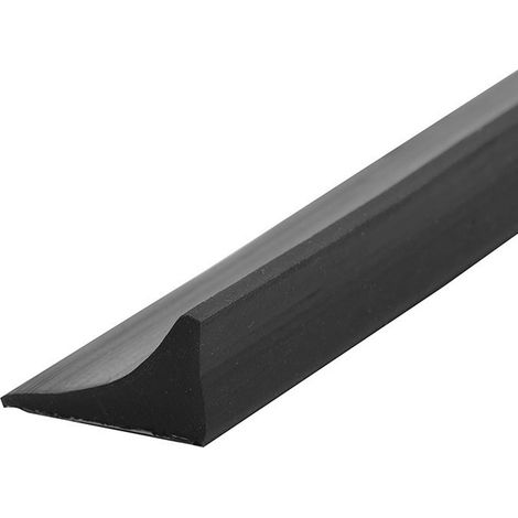 1 Barrière de douche en silicone, seuil anti-débordement auto-adhésif, étanche, pliable, pour salle de bain - Noir (1/5)