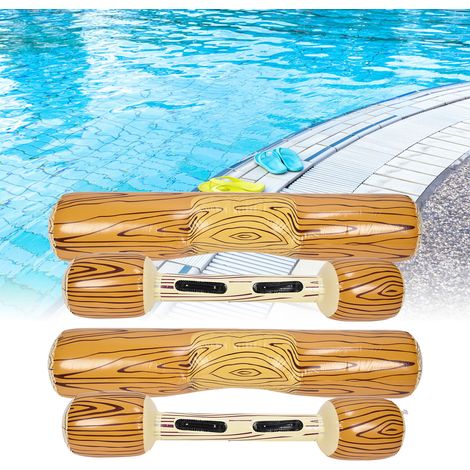 Set aus 2 aufblasbaren Poolbojen, ideal für sommerliche Wasseraktivitäten im Freien, für Erwachsene und Kinder. (1/5)