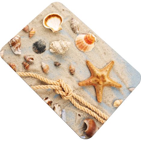 Tapis De Bain - Mousse Polyuréthane Absorbante - Dos En Points PVC Antidérapants - 40 x 60 cm - Flanelle Douce - 1 Pièce (1/5)