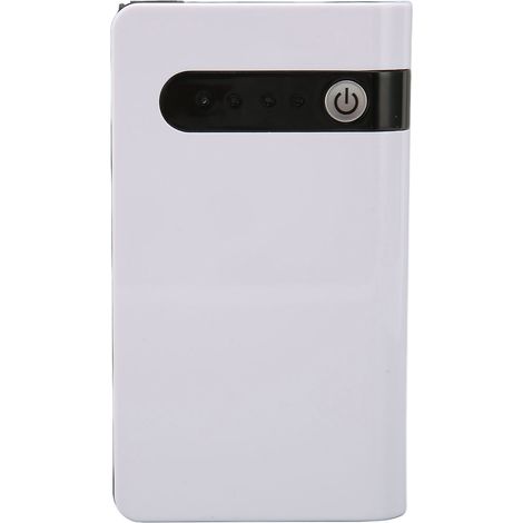 Démarreur de voiture portable 12 V, puissance de crête de 600 A, batterie de 12 000 mAh, pour moteurs jusqu'à 1,6 L, avec lampe LED et port USB (100-240 V). (1/5)