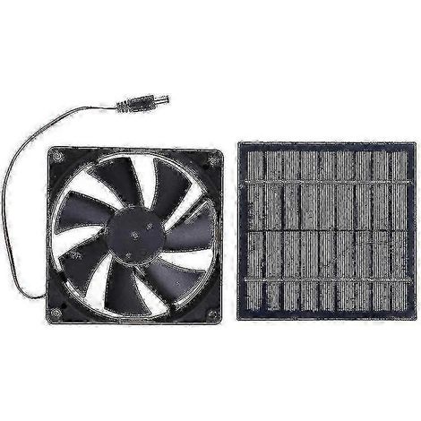 Ventilateur d'extraction solaire 20W avec panneau durable (1/5)