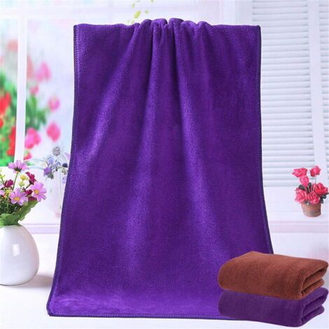 BUNTHAUS 2pcs Bath Towel Set, Quick Drying Microfiber Highly Absorbent Towels Soft Comfortable Towel for Bath Fitness Bathroom Shower Sports Yoga