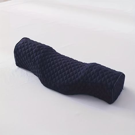 Oreiller cervical, correcteur de traction, réparateur, oreiller en mousse à mémoire de forme, noir-AquaForge (1/4)
