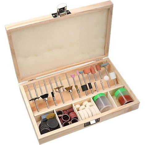 Ensemble de 100 accessoires de meulage électrique, outil de bricolage, diamètre de la tige : 3 mm (1/5)