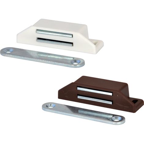 CHIUSURA MAGNETICA mm 19 x  65 marrone- 50 pezzi