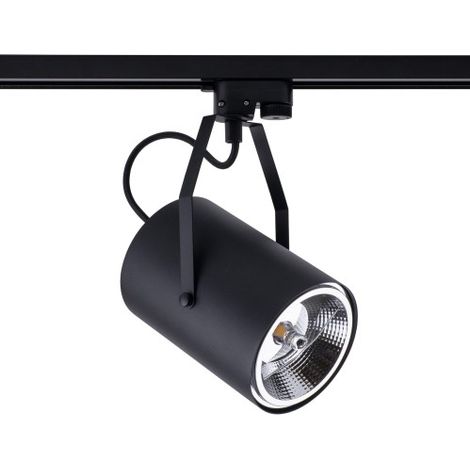 Nowodvorski PROFILE Bit Plus Black 9018 Track Spotlight for 1-Circuit System, GU10 ES111 LED max 15W, Adjustable & Dimmable, IP20, Aluminium/Metal, Ceiling Mount