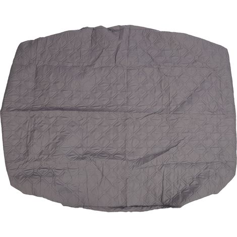 Housse de matelas imperméable, anti-poussière et douce pour la peau, avec insert en coton. Protège-matelas intégré pour enfants et personnes âgées. Gris. Dimensions : 135 x 190 cm / 53,1 x 74,8 pouces (1/5)