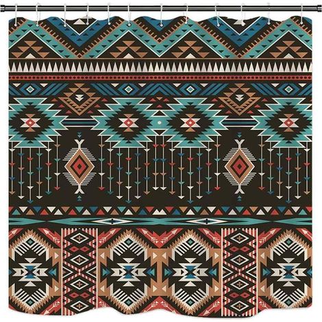 Cortina De Ducha 3D - Impermeable - Poliéster 100% - 180 X 200 Cm - Con 12 Anillos Plásticos (1/5)