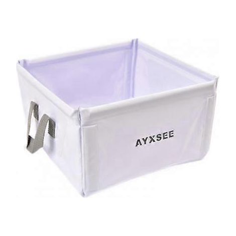 Seau portable de 15 L pour le rangement d'eau en extérieur, idéal pour la pêche, le camping et les activités de plein air. Sac étanche et pliable.