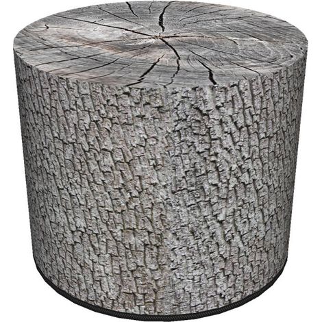 Dekorativer Pouf, Bertoni, Erlenmuster – runder Pouf für Wohnzimmer und Flur, Zylinder 40 cm, elegant, mit Reißverschluss, waschbar (1/5)