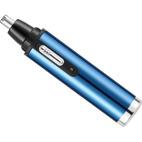 Kit de tondeuse à poils de nez 4 en 1 rechargeable par USB, sans fil et portable, 400 mAh, pour sourcils et barbe, bleu ciel (1/5)
