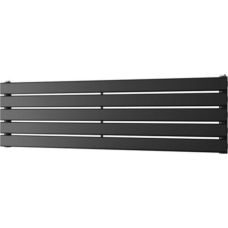 Typhoon Axis - Black Horizontal Radiator H340mm x W1200mm Single Panel (1/3)