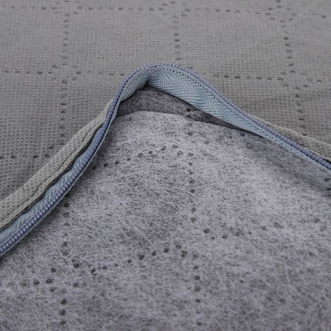 Großer, robuster, faltbarer Aufbewahrungsbeutel aus Bambusfaser mit Reißverschluss für Kleidung (1/5)