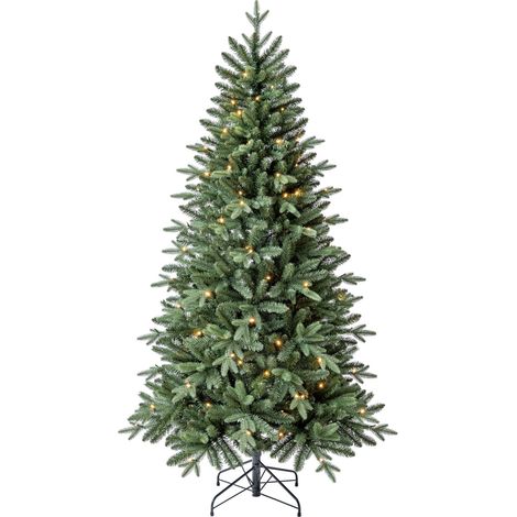 Primaster Weihnachtsbaum 1,8 m grün beleuchtet 150 Lichter warmweiß Weihnachtsbaum (1/3)