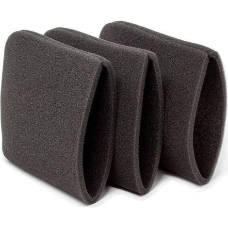 Lot de 3 Filtres à Eau - Mousse - pour Filtres Aspirateur Shopvac 90585 Coton (1/4)