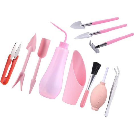 Kit Mini Outils Jardin Manuels pour Plantes Succulentes Accessoire de Jardinage Outillage Jardin Rose (1/5)
