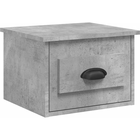 Maison Exclusive - Wand-Nachttisch Betongrau 41,5x36x28 cm