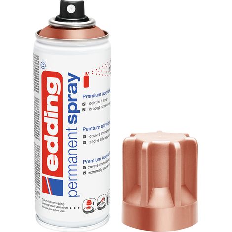 Bombe Peinture Aérosol Edding 5200 Cuivre Mat - Spray 200ml