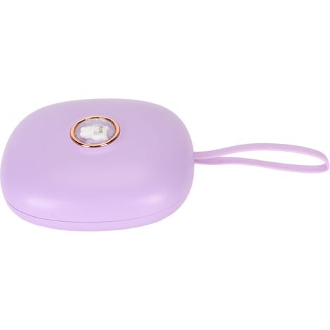 Tragbarer LED-Vibrationswecker mit Digitalanzeige für Tiefschläfer, Schüler und Kinder, Lila (1/5)