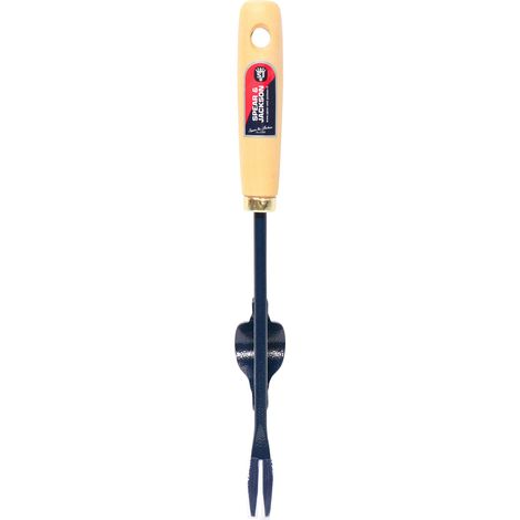 Tire-racines désherbeur manuel – Manche en hêtre ergonomique – Tête en acier pour racines tenaces – Longueur 1,2m – Spear & Jackson