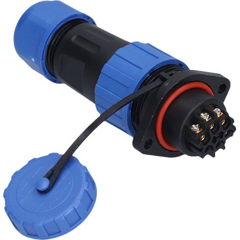 Connecteur d'alimentation étanche à bride LP20 pour l'aviation, fiche mâle, prise femelle, 250 V, 6 broches (1/5)