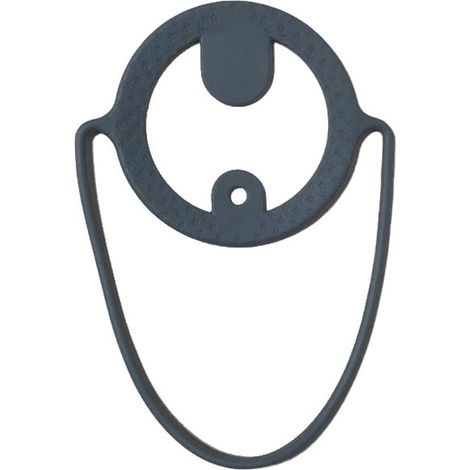 Porte-gobelet en silicone réutilisable pour café, boissons, transport portable extérieur voyage gris (1/5)