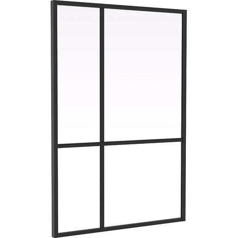 Vetrata in stile atelier in alluminio termolaccato - L90 x H130 - TONIBA