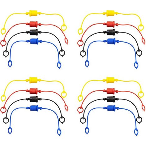 16 jeux de bouchons anti-poussière mâles avec raccords rapides hydrauliques et capuchons femelles, bouchons anti-poussière/capuchons