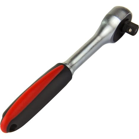 Ratsche 3/8 Zoll 200mm 72T Knarre Steckschlüssel Kurz (1/4)
