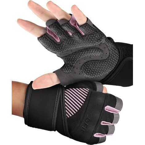 Gants de Fitness avec Bracelet de Soutien, Respirants et Antidérapants Gants d'haltérophilie pour Homme et Femme Idéal pour l'haltérophilie, Le Fitness, l'exercice (1/5)